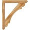 Ekena Millwork Olympic Arts and Crafts Rough Sawn Bracket w/ Offset Brace, Western Red Cedar, 6"W x 38"D x 44"H BKT0604X38X44OLY03RWR - alternate 4